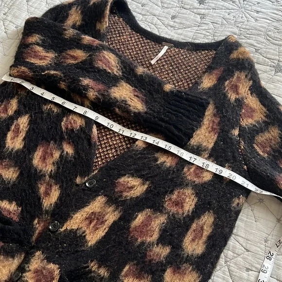 Free people animal print cardigan - Picture 5 of 8